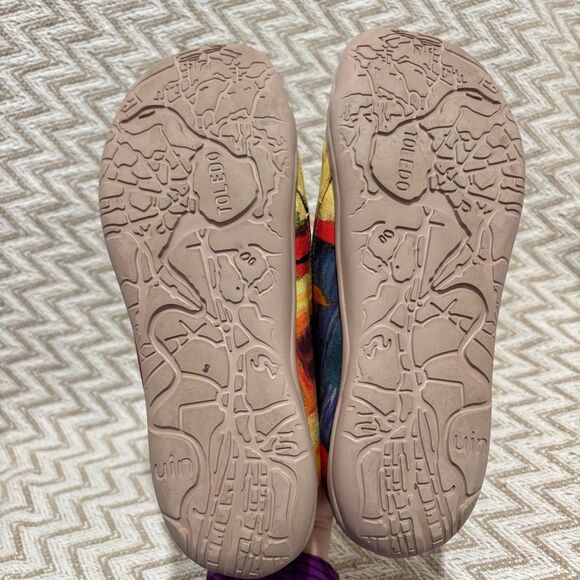 UIN Women’s Toledo Color Brush Flats Canvas Lightweight Slip On Sneakers - Picture 9 of 9